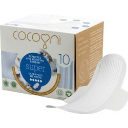 Cocoon Super Ultra Plus Σερβιέτες με Φτερά για Αυξημένη Ροή 5 Σταγόνες από Βαμβάκι 10τμχ