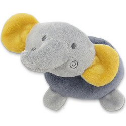 Lorelli Donut Elephant Grey Υφασμάτινη Κουδουνίστρα Κρίκος για Νεογέννητα