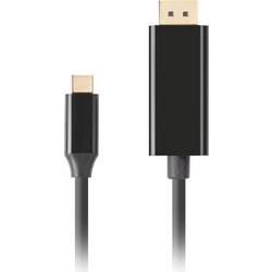 Lanberg Καλώδιο DisplayPort 1.2 to USB-C Male 3m Black CA-CMDP-10CU-0030-BK