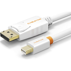 Cabletime Καλώδιο Mini DisplayPort to DisplayPort Male 1m White CT-AV588-02G-W1