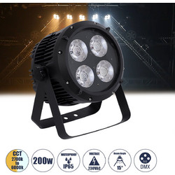 Globostar Typhon 51119 Φωτορυθμικό Προβολέας LED PAR DMX RGB