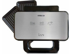 Izzy ΙΖ-2036 XL Τοστιέρα Γκριλιέρα με Αποσπώμενες Πλάκες για 2 Τοστ 1000W