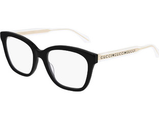 Gucci GG0566ON 001 Ανδρικός Σκελετός Γυαλιών Οράσεως Κοκάλινος Μαύρος Άσπρος