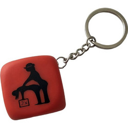 Diablo Picante Keychain with Poses Ερωτικό Ζάρι Κόκκινο D-241811