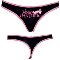 Lord Panther Βαμβακερό Γυναικείο String με Δαντέλα Μαύρο 8508