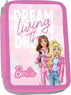 Gim Barbie Paints Κασετίνα Γεμάτη με 2 Θήκες Ροζ 349-89100