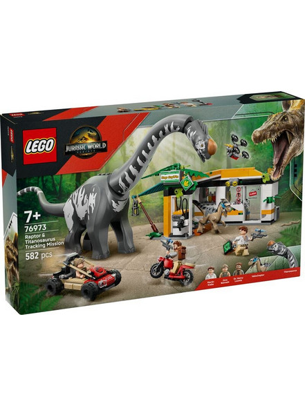 Lego Jurassic World Raptor & Titanosaurus Tracking Mission για 7+ Ετών 76973