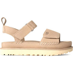 UGG Goldenstar Γυναικεία Σανδάλια Suede Μπεζ 1136783-SAN
