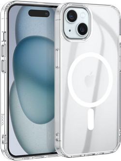 Hoco Magnetic Series Airbag Anti-Fall Protective Back Cover Clear (iPhone 15)