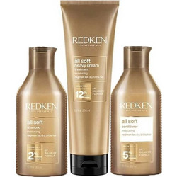 Redken All Soft Σετ Περιποίησης Μαλλιών Conditioner 300ml + Κρέμα Φορμαρίσματος 250ml + Σαμπουάν 300ml