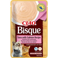 Inaba Ciao Bisque with Tuna & Salmon 40gr