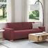 vidaXL Τριθέσιος Καναπές Κόκκινος 220x78x84cm 4104993