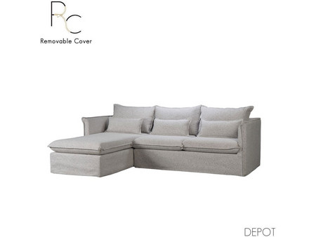 Liberta Proud Γωνιακός Καναπές Αριστερή Γωνία Γκρι 258x180x90cm 71-0261