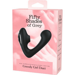 Fifty Shades of Grey Greedy Girl Duet Διπλός Δονητής Μαύρος