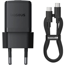 Baseus Palm Φορτιστής με Καλώδιο USB-C με Θύρα USB-C 30W Power Delivery Black