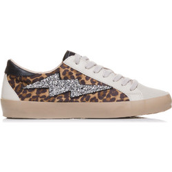 Corina Γυναικεία Sneakers Λευκά Καφέ M5505