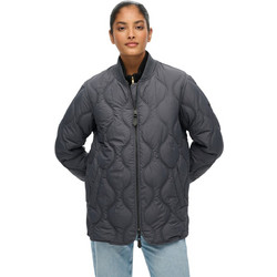 Superdry Γυναικείο Μπουφάν Bomber Μακρύ Ανθρακί W5011931A-PIJ