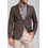 Vittorio Artist Palermo Χειμερινό Ανδρικό Blazer Υφασμάτινο με Στενή Εφαρμογή Καρό Σοκολατί 002-02310