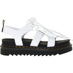 Dr. Martens Nartilla Δερμάτινα Γυναικεία Σανδάλια Λευκά 24641100