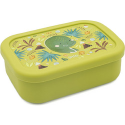 Sassi Cracky The Dinosaur Παιδικό Δοχείο Φαγητού Σιλικόνης Lime 650ml