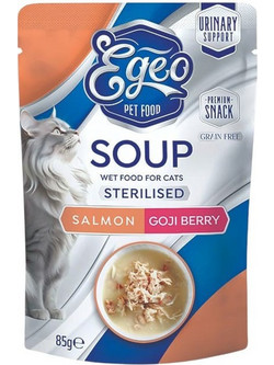 Egeo Pet Food Soup Sterilised with Salmon & Goji Berry 85gr