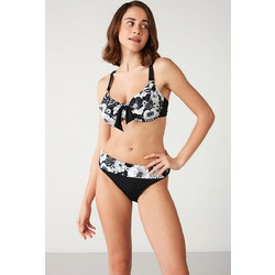 Kom Bikini Set Floral Μαύρο Λευκό 1M13MBKY231.079