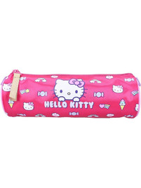 Vadobag Hello Kitty Rainbow Κασετίνα Βαρελάκι Φούξια 8712645318090