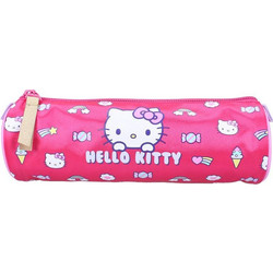 Vadobag Hello Kitty Rainbow Κασετίνα Βαρελάκι Φούξια 8712645318090