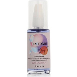 Inebrya Ice Cream Dry-T Fluid Star Ξηρό Λάδι Μαλλιών για Επανόρθωση 60ml