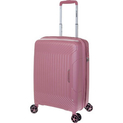 Diplomat TD8001 Βαλίτσα Καμπίνας 55x39x23cm με 4 Ρόδες Ροζ
