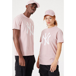 New Era MLB New York Yankees Ανδρικό Αθλητικό T-Shirt Ροζ 60332284