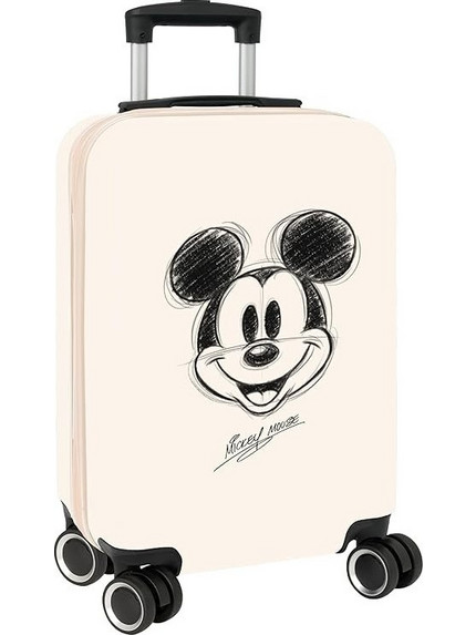 Safta Mickey Mouse Baby 622525851 Παιδική Βαλίτσα Καμπίνας 55x34.5x20cm Μπεζ