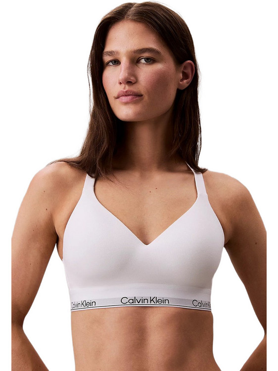 Calvin Klein Μπουστάκι Push Up χωρίς Μπανέλα Λευκό LV00QF8500-100