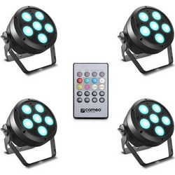 Cameo Root Par 6 Set 1 Φωτορυθμικό Προβολέας LED DMX UV / RGBWA