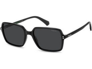 Polaroid Eyewear PLD6247/S 807/M9 Ανδρικά Γυαλιά Ηλίου Τετράγωνα Κοκάλινα Μαύρα με Μαύρο Φακό