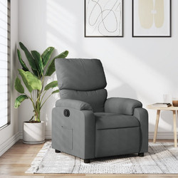 vidaXL Πολυθρόνα Relax Ανακλινόμενη Ανθρακί 3205681