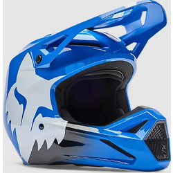 Fox Racing V1 Shield Blue Κράνος Μηχανής Motocross