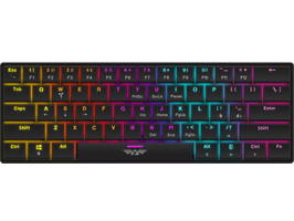 Armaggeddon Psych Sparrow SMK-1C Μηχανικό Gaming Πληκτρολόγιο 60% με Custom Blue Διακόπτες RGB Black