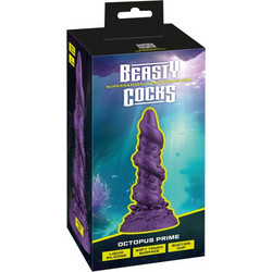 Beasty Cocks Octopus Prime Dildo με Βεντούζα Μωβ