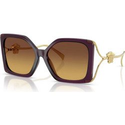 Versace VE4502U 5536T5 Γυναικεία Γυαλιά Ηλίου Τετράγωνα Καφέ Χρυσό με Καφέ Φακό