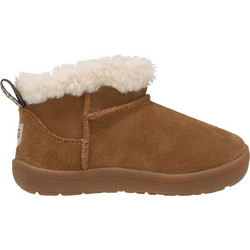 UGG Παιδικά Μποτάκια Καφέ Μπεζ με Φερμουάρ & Γούνα 1157631T