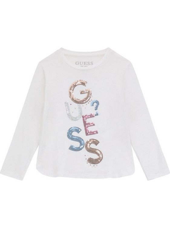Guess Παιδικό T-Shirt Μακρυμάνικο Λευκό K5YI26KAPO0-G011