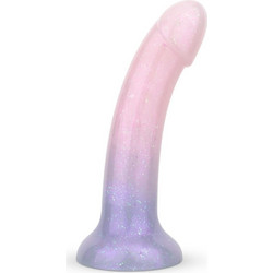 EasyToys Glitter Ombre Mermaid Dildo με Βεντούζα 15cm Μωβ Ροζ
