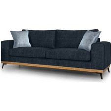 PoliHome Τριθέσιος Καναπές Navy Μπλε 225x93x100cm 162872399