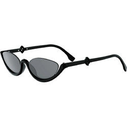 Fendi FE40178U 01A Γυναικεία Γυαλιά Ηλίου Πολυγωνικά Κοκάλινα Μαύρα με Μαύρο Φακό