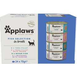 Applaws Multipack Fish Selection in Broth 24x70gr