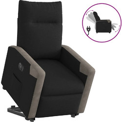 vidaXL Πολυθρόνα Relax με Υποπόδιο Ανακλινόμενη Μαύρη 3324102