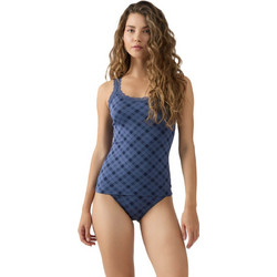Minerva Elegance Αμάνικο Γυναικείο Φανελάκι με Δαντέλα Navy Μπλε 90-81841-337