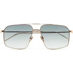 Kaleos Donnelly 3 Ανδρικά Γυαλιά Ηλίου Aviator Μεταλλικά Χρυσά με Πράσινο Φακό