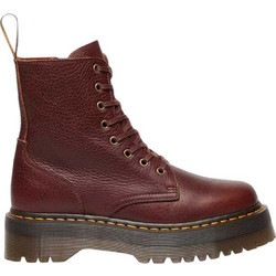 Dr. Martens Jadon Γυναικεία Αρβυλάκια Δερμάτινα Μπορντό με Χοντρό Χαμηλό Τακούνι 41324200-00K1
